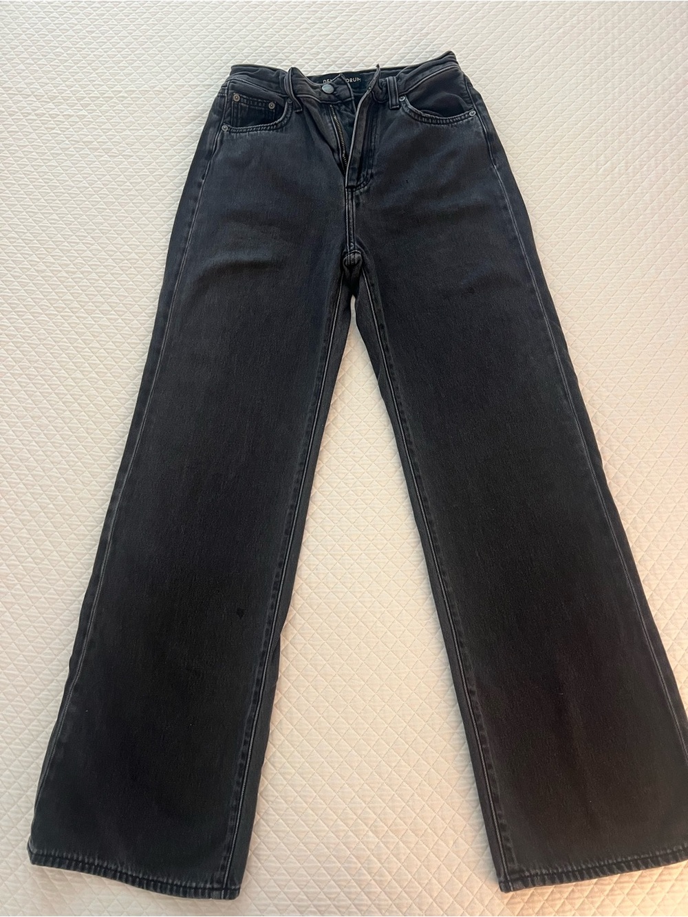 Aritizia Denim Forum Black High-Rise Wide-Leg Jeans